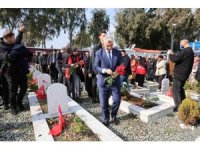 Bakanlar Hatay’da Deprem Şehitliğinde acılara ortak oldu