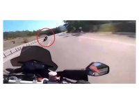 Polis memurunun hayatını kaybettiği kaza saniye saniye kask kamerasında