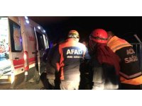 Osmaniye’de otomobil sulama kanalına devrildi: 1 yaralı