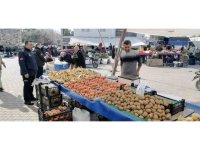 Yumurtalık Belediyesi’nden halk pazarında etiket denetimi