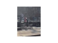 Afşin’de kavgaya sebep olan kadın bayrağı kesmeye çalışmış