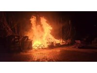 Manavgat’ta elektrik tellerinden çıkan kıvılcımlar yangına neden oldu