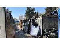 İşçilerin kaldığı konteyner yandı: 1 ölü, 1 ağır yaralı