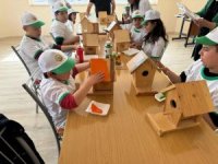 Bozyazı’da öğrenciler kuş yuvası hazırladı