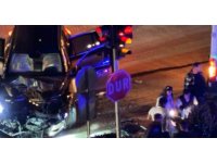 Ambulans ile cipin çarpıştığı ve 9 kişinin yaralandığı kaza anı kamerada