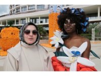 Saimbeyli’nin endemik mavi kelebeği ile portakal çiçeği kostümde buluştu