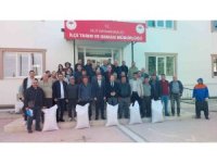 Mersin Mut’ta üreticiye tohum desteği