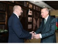 Cumhurbaşkanı Erdoğan, Azerbaycan Cumhurbaşkanı Aliyev ile görüştü