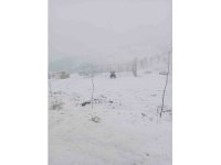 Adana’da yüksek kesimlerinde kar yağışı