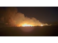 Mersin’de ikinci sazlık yangını: Alevler geceyi aydınlattı