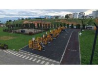 Kahramanmaraş’ta yeşil alanlara spor ekipmanları yerleştirildi