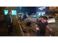 Alkollü sürücü kırmızı ışıkta bekleyen araçlara çarptı: 2 yaralı