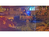 Otomobilin LPG tankı bomba gibi patladı