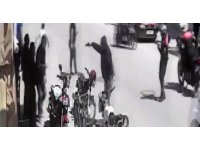 Polisin silahlı şahsa kahramanca müdahalesi kamerada