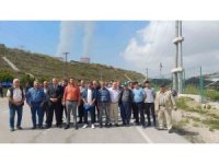 Köylüler, kül yağdıran termik santral için eylem yaptı