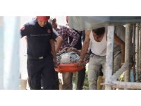 İnşaat işçisi villanın jeneratör odasına düşüp yaralandı