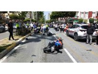 Alanya’da motosikletler çarpıştı: 2 yaralı