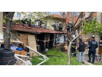 Kaynak makinesinden çıkan kıvılcım odunluğu yaktı