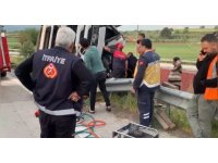 Osmaniye’de tır şarampole devrildi: 1 ölü