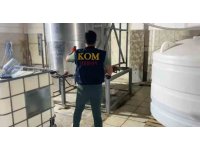 Kaçak üretim merkezinde 38 tondan fazla etil alkol ele geçirildi: 3 tutuklama