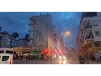 İşçilerinin kaldığı dairede çıkan yangın korkuttu