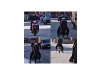 Motosikletin önünü kaldırdı, 41 bin TL ceza yedi