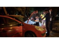 Park halindeki otomobilde çıkan yangın itfaiye ekiplerince söndürüldü