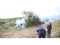 Alanya’da makilik alanda yangın