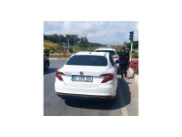 Manavgat’ta geri manevra yapan otomobil, motosiklete çarptı: 1 yaralı