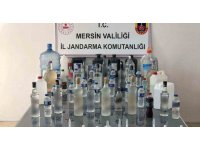 Mersin’de 127 litre sahte içki ele geçirildi