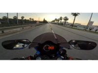 Motosikletiyle 280 km hız yapıp sosyal medyada paylaştı