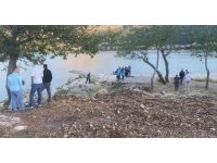Gölde kaybolan mermer işçisi için arama çalışması başlatıldı