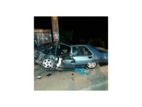 Isparta’da iki otomobil kafa kafaya çarpıştı: 4 yaralı