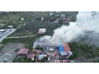 Hatay’da tekstil fabrikasındaki yangın söndürüldü