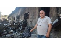 Depremden kurtardığı tekstil ürünlerinin ve makinelerin küle dönmesiyle 10 milyon TL’lik kayba uğradı