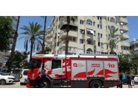 Balkonda çıkan yangın korkuttu