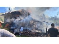 Antalya’da yaşlı çiftin evi yandı, iki kurbanlığı telef oldu