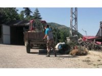 Saimbeyli’de sokaklar temizlendi, çöpler dezenfekte edildi