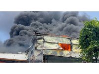 Fide üretim merkezi alev alev yandı çalışanlar gözyaşlarına boğuldu