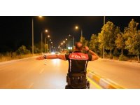 Isparta’da 1 saatlik asayiş uygulamasında 16 sürücüye ceza