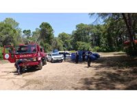 Manavgat’ta çalılık yangını büyümeden söndürüldü