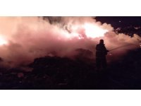 Samandağ’da çöplük yangını