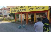 Tüpün hortumu kopunca fırında yangın çıktı