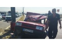 Takla atan otomobilin genç sürücüsü hayatını kaybetti