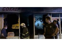 İskenderun’da motosiklet tamir atölyesinde yangın çıktı