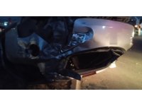Kırıkhan’da ters dönen otomobilin sürücüsü yaralandı