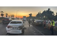 Manavgat’ta zincirleme kaza: 1 yaralı