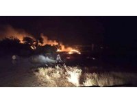 Burdur’da gece çıkan yangında 30 dönüm alan yandı