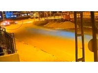 Çarpışmanın etkisiyle araç metrelerce sürüklendi