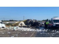 Antalya’da iki tır çarpıştı: 1 ölü, 1 yaralı